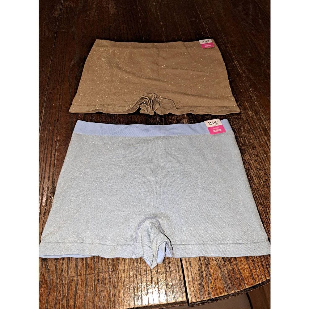 New Medium Two Pairs True by Rue21 Boyshort Panties Underwear Loungewear Glitter